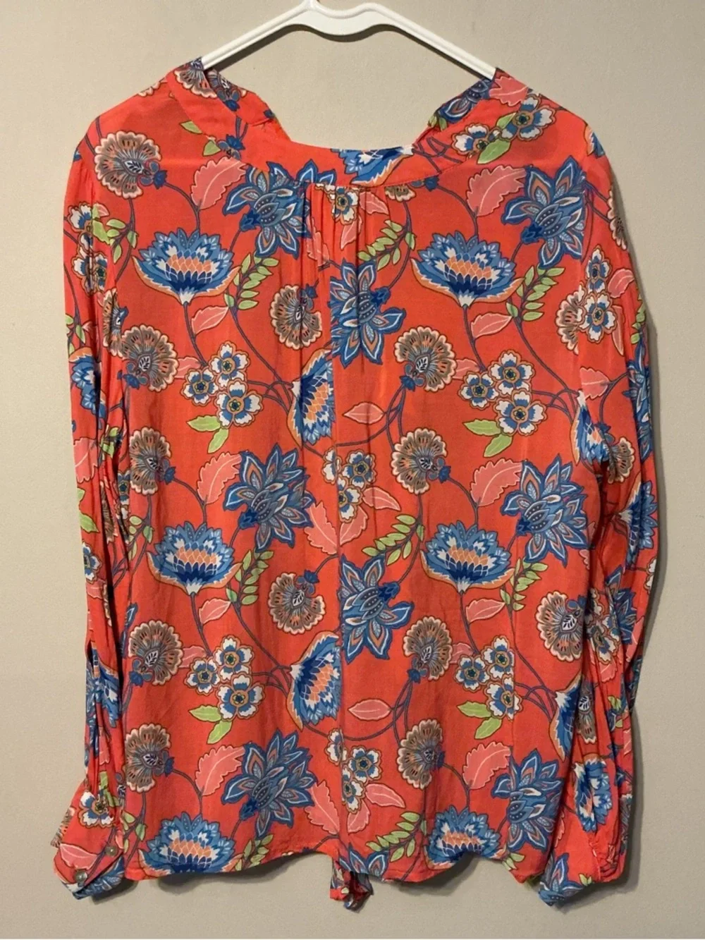 Ruby Rd. Coral Flower Top